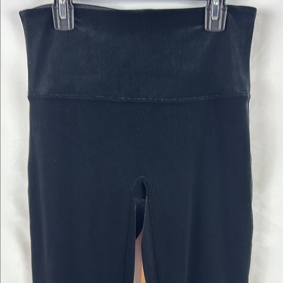 Spanx Velvet Velour High Waistband Compression Black Casual Leggins Size L - Picture 6 of 15